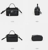 Ladies Small Black Leather Crossbody Purse Black Phone Crossbody Bag Womens - Annie Jewel