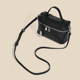 Ladies Small Black Leather Crossbody Purse Black Phone Crossbody Bag Womens - Annie Jewel