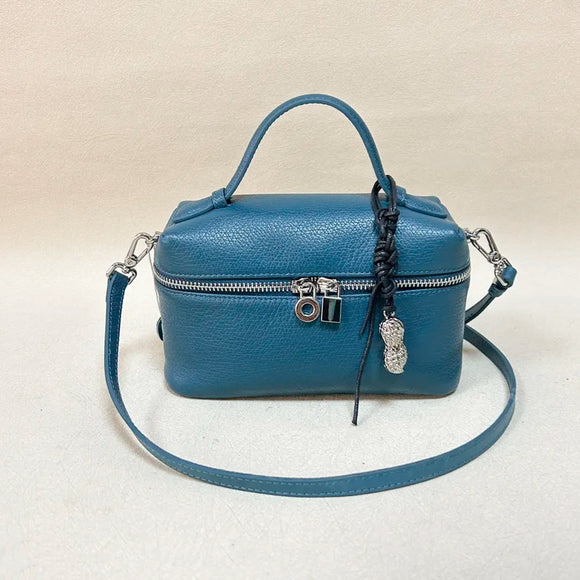 Small Leather Crossbody Bag With Zipper Genuine Leather Zipper Crossbody Bag Purse Womens - Annie Jewel