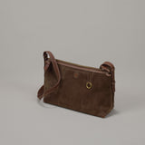 Genuine Leather Zipper Crossbody Bag Purse Womens Small Leather Crossbody Bag - Annie Jewel