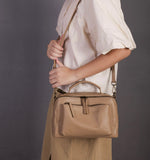 satchel purse leather