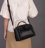 black satchel handbag