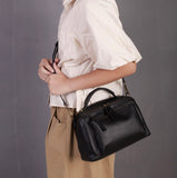 black satchel handbag