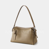 brown Small Leather Hobo Bags For Women Leather Hobo Bag With Zipper 