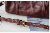 Mini Satchel Handbag Genuine Leather Barrel Bag Crossbody Purse - Annie Jewel