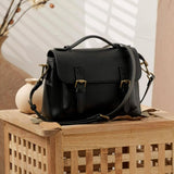 black satchel handbag Cross Body Satchel Bag Women's Satchel Purse 