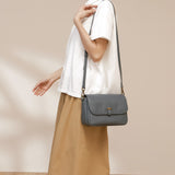 grey crossbody satchel purse