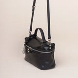 Ladies Small Black Leather Crossbody Purse Black Phone Crossbody Bag Womens - Annie Jewel