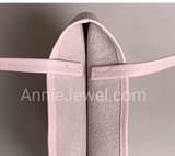 side of Women's Pebbled Leather Shopper Tote Minimalist Pebbled Leather Tote DR
