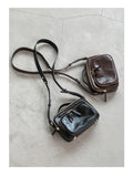 Black Leather Zip Crossbody Bag Zip Top Leather Crossbody Bag Womens - Annie Jewel