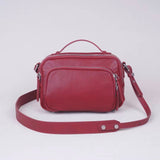 Genune Leather Double Zip Bag Double Zip Leather Crossbody Bag Womens - Annie Jewel