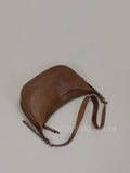Leather Half Moon Shoulder Bag Half Moon Hobo Bag Half Moon Crossbody Bag Ladies - Annie Jewel