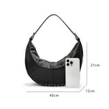 Half Moon Leather Bag Leather Half Moon Bag Half Moon Shoulder Bag Womens