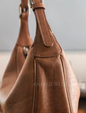 details of Half Moon Leather Bag Leather Half Moon Bag