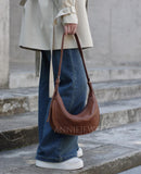 Half Moon Leather Bag Leather Half Moon Bag Half Moon Crossbody Bag Womens - Annie Jewel