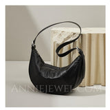 Half Moon Leather Bag Leather Half Moon Bag Half Moon Shoulder Bag Womens