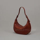 Leather Half Moon Shoulder Bag Half Moon Hobo Bag Half Moon Crossbody Bag Ladies - Annie Jewel