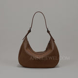 Leather Half Moon Shoulder Bag Half Moon Hobo Bag Half Moon Crossbody Bag Ladies - Annie Jewel