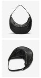 Half Moon Leather Bag Leather Half Moon Bag Half Moon Shoulder Bag Womens