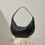 Half Moon Leather Bag Leather Half Moon Bag Half Moon Shoulder Bag Womens