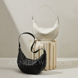 Half Moon Leather Bag Leather Half Moon Bag Half Moon Shoulder Bag Womens