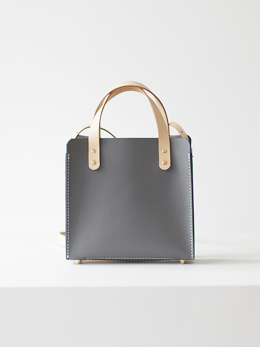 Mini Totes Handmade Full Grain Leather Mini Tote Crossbody Bag | Annie Jewel