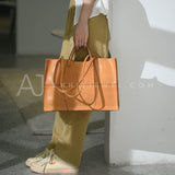 Handmade Leather Tote Bag Tan Leather Tote Handbag Womens 