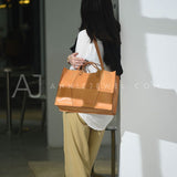 Handmade Leather Tote Bag Tan Leather Tote Handbag Womens 