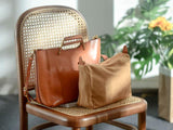 Genuine Leather Tote Purse Handmade Leather tote Bag Tan Womens