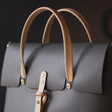 Handmade Full Grain Leather Briefcase Laptop Bag For Work Womens 