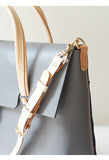 Handmade Full Grain Leather Briefcase Laptop Bag For Work Womens 