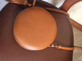 Handmade Round Leather Crossbody Bag - Annie Jewel