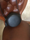 Handstitched Genuine leather circle bag - Annie Jewel