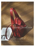 Soft Woven Leather Underarm Bag Vintage Style Woven Leather Handbag Womens - Annie Jewel