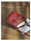 Woven Leather Shoulder Bag Handwoven Leather Hobo Bag Intrecciato Style Bag - Annie Jewel