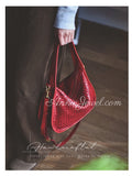 Soft Woven Leather Underarm Bag Vintage Style Woven Leather Handbag Womens - Annie Jewel