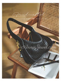 Soft Woven Leather Underarm Bag Vintage Style Woven Leather Handbag Womens - Annie Jewel