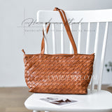 Handwoven Leather Tote Bag Woven Leather Tote Bag Braided Leather Tote Bag Womens