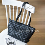 Handwoven Leather Tote Bag Woven Leather Tote Bag Braided Leather Tote Bag Womens