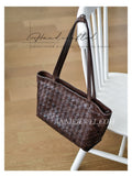 handcrafted braided leather tote bag
woven genuine leather shoulder tote  braided leather handbag tote