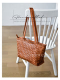 tan woven leather tote bag
cognac woven leather tote bag
handwoven brown leather shoulder bag