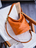 Women's Leather Hobo Bags brown leather hobo bag Hobo Bucket Bag 