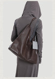 Dark Brown Slouchy Leather Hobo Bag Hobo Leather Bags For Women - Annie Jewel