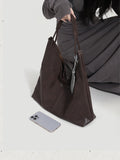 Dark Brown Slouchy Leather Hobo Bag Hobo Leather Bags For Women - Annie Jewel