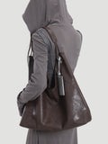 Genuine Leather Slouch Bag Hobo Shoulder Bag Cowhide Hobo Purse Womens - Annie Jewel