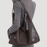 Dark Brown Slouchy Leather Hobo Bag Hobo Leather Bags For Women - Annie Jewel