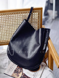 Women's Hobo Leather Crossbody Bag black hobo