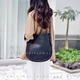 Women's Hobo Leather Crossbody Bag black hobo shoulder bag