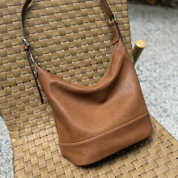 Hobo Leather Hobo Crossbody Purse Lambskin Soft Leather Slouchy Hobo Bag Womens - Annie Jewel