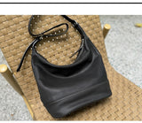 Hobo Leather Hobo Crossbody Purse Lambskin Soft Leather Slouchy Hobo Bag Womens - Annie Jewel